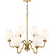 Cheshire 31.25 inch 60.00 watt Vintage Gold Chandelier Ceiling Light