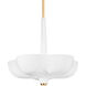 Rimini 5 Light 29.75 inch Gold Leaf Pendant Ceiling Light