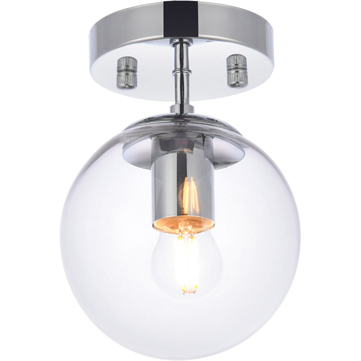 Mimi 1 Light 6 inch Chrome Bath Sconce Wall Light, can be Ceiling Mounted