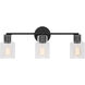 Drew & Jonathan Sayward 3 Light 24 inch Midnight Black Wall Bath Fixture Wall Light