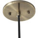 Tambo LED 10 inch Natural Ash and Weathered Brass Pendant Ceiling Light