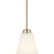 Strayhan 1 Light 5.75 inch Modern Gold Mini Pendant Ceiling Light