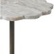 Lana 25 X 12 inch Marble and Dark Bronze Drink Table
