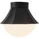 Alora Mood Shelton 1 Light 11.38 inch Matte Black Semi-Flush Mount Ceiling Light