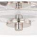 Addison LED 15 inch Satin Nickel Semi-Flush Mount Ceiling Light