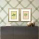 Grecian Vase Palm Green and Blue and Orange and Yellow Framed Art