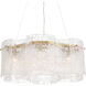 Brookstreet 6 Light 29.5 inch Legacy Brass Pendant Ceiling Light in Clear Handmade Glass