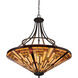 Stephen 8 Light 40 inch Vintage Bronze Foyer Pendant Ceiling Light, Naturals