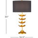 Awakening 30 inch 150 watt Gold Leaf Table Lamp Portable Light