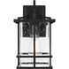 Miller 1 Light 12 inch Black Outdoor Wall Sconce