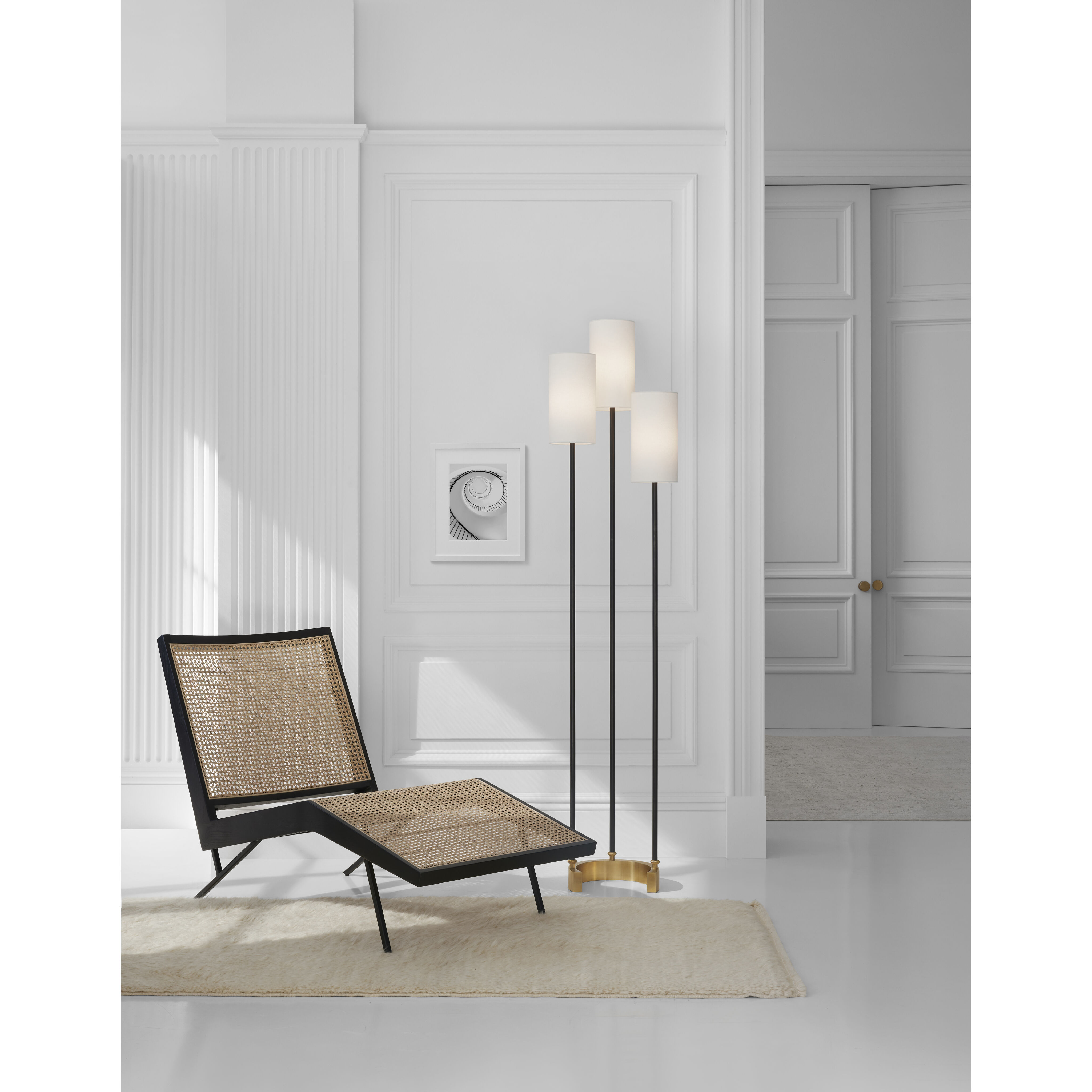 Suzanne Kasler Aimee 67.75 inch 60 watt Bronze and Hand-Rubbed Antique Brass Floor Lamp Portable Light