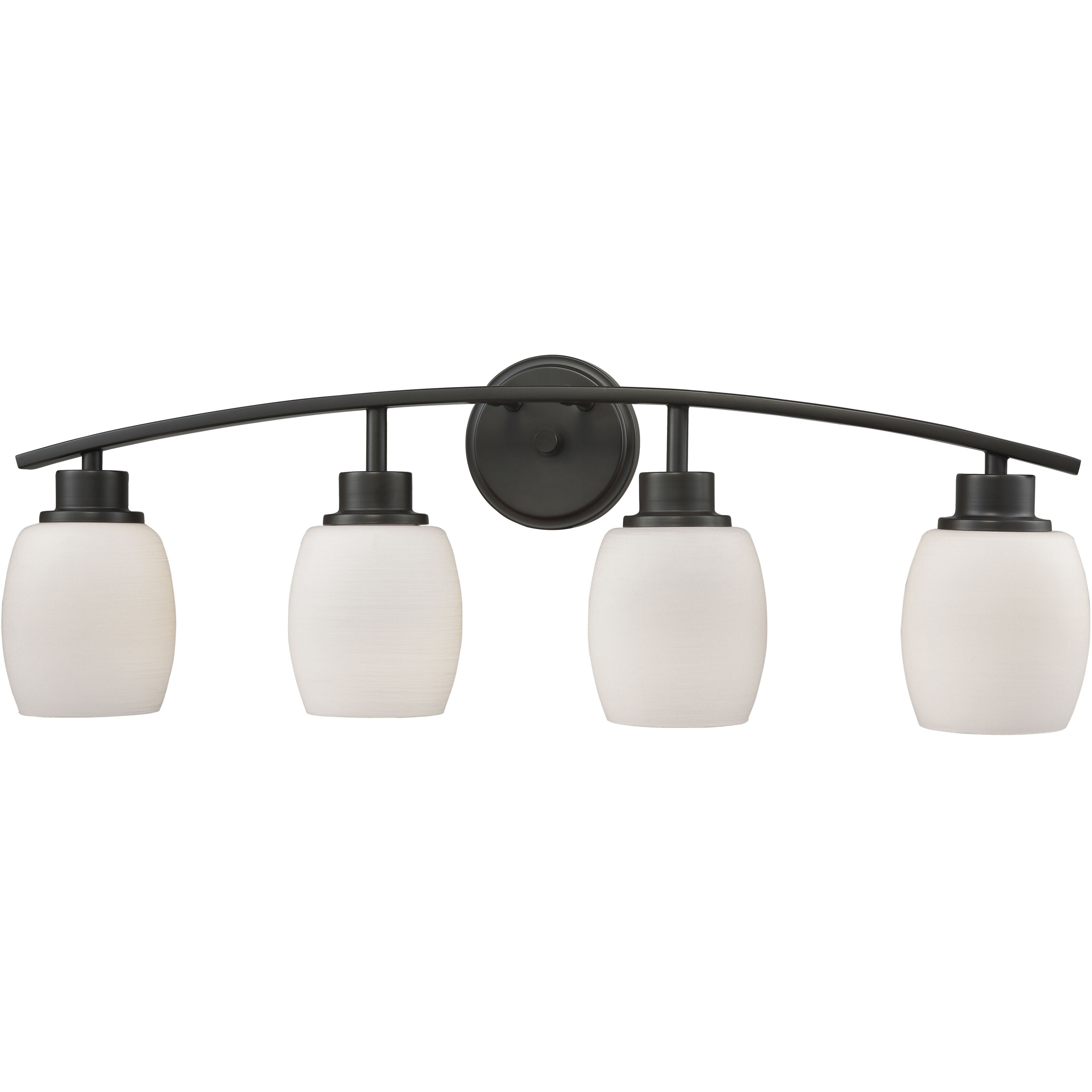 Casual Mission 4 Light 28 inch Oil Rubbed Bronze Vanity Light Wall Light