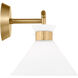 Drew & Jonathan Belcarra 2 Light 17.25 inch Satin Brass Wall Bath Fixture Wall Light
