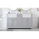 Franklin 60 X 22 X 34.75 inch Grey Bathroom Vanity Cabinet