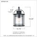 Booker 1 Light 18 inch Mystic Black Wall Lantern