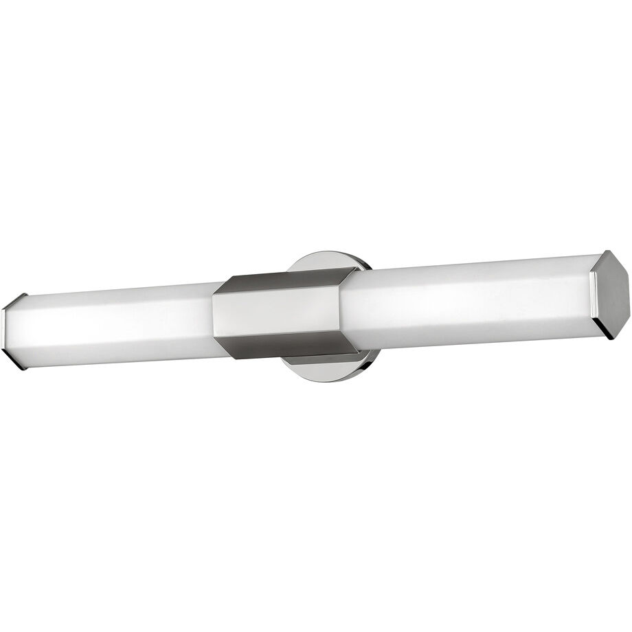 Facet LED 26 inch Polished Nickel Vanity Light Wall Light, Vertical