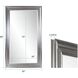 Tierney 86 X 50 inch Bright Silver Mirror