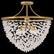 Myra 6 Light 24 inch Distressed Brass Semi-Flush Mount Ceiling Light