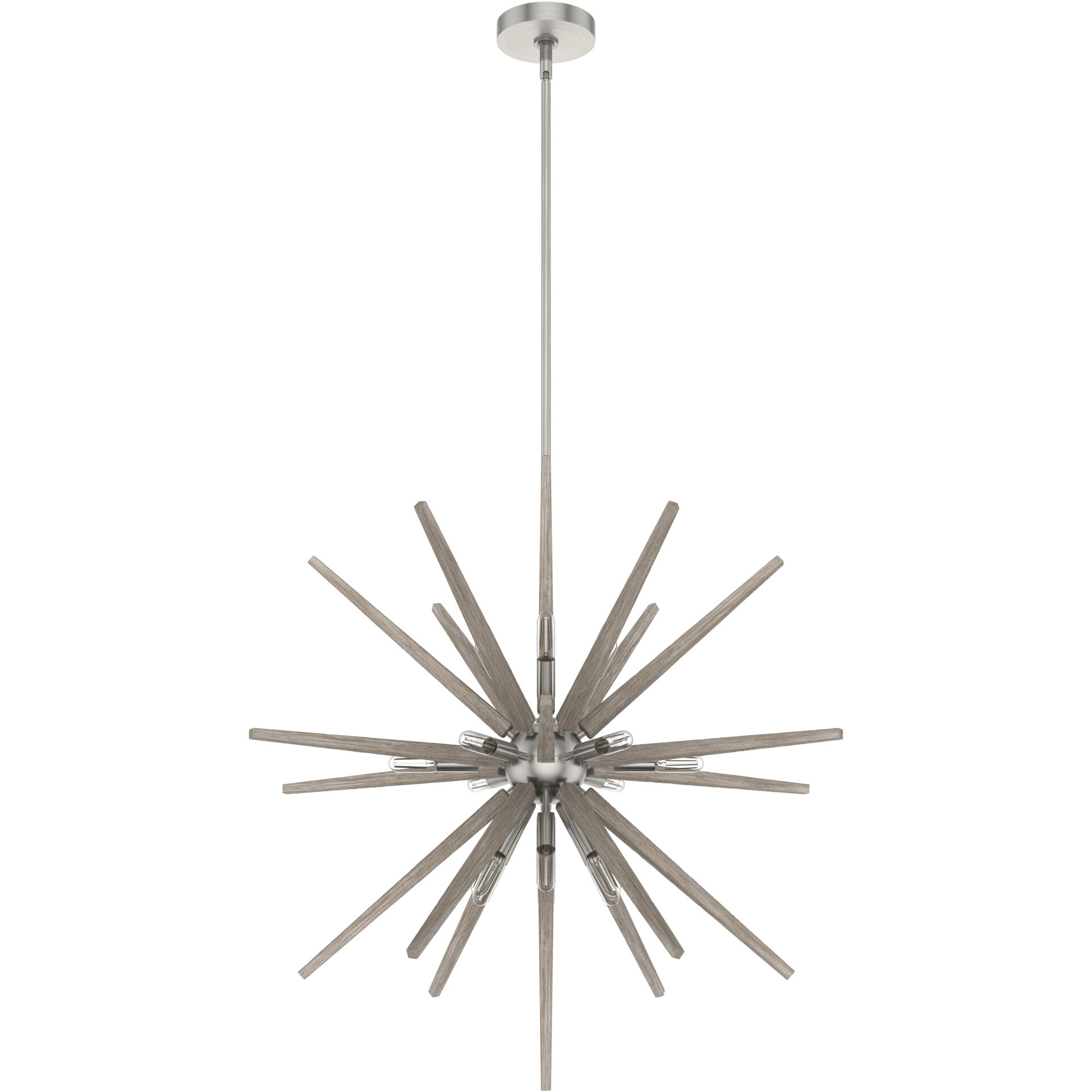 Jupiter Star 18 Light 30 inch Brushed Nickel Pendant Ceiling Light