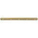 Ballston Cobbleskill 5 Light 36.5 inch Satin Gold Linear Pendant Ceiling Light