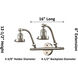 Franklin Restoration Railroad 2 Light 18 inch Brushed Satin Nickel Bath Vanity Light Wall Light, Franklin Restoration