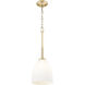 Naya 1 Light 8 inch Modern Gold Pendant Ceiling Light