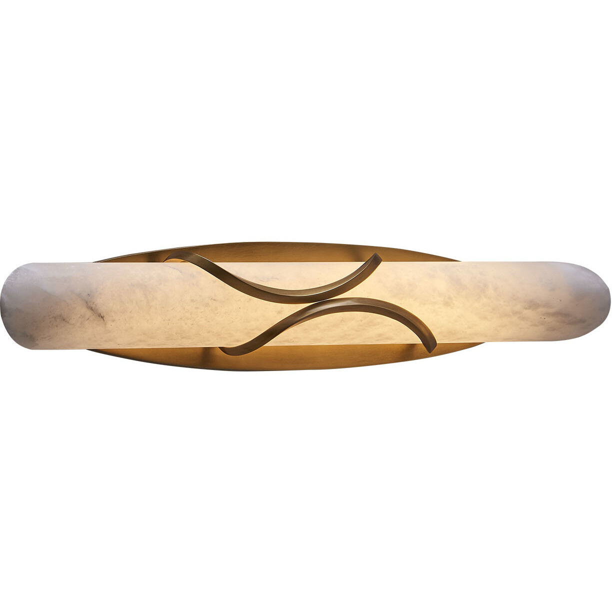 Gypsum Wall Sconce Wall Light in True Brass