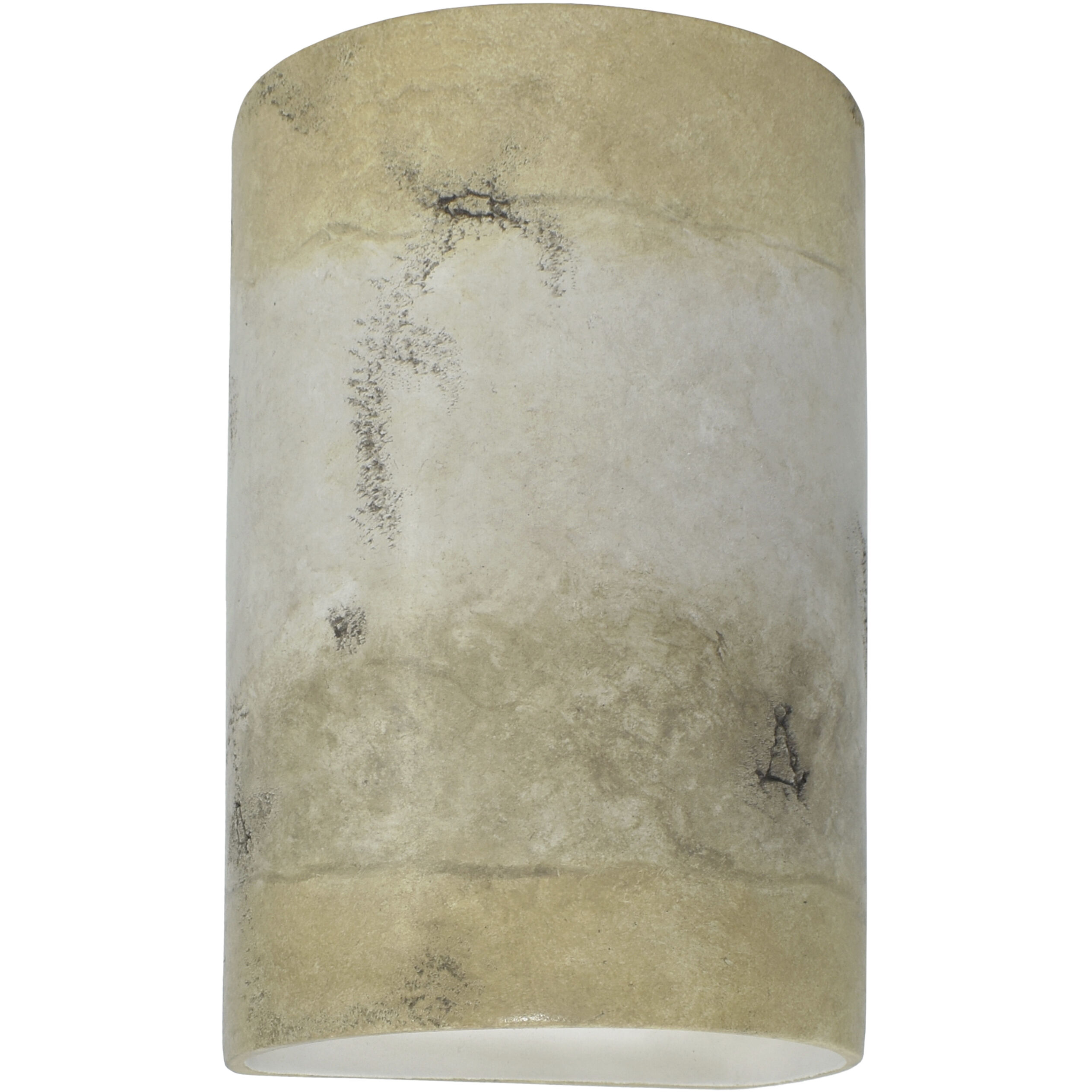 Ambiance Cylinder LED 5.75 inch Greco Travertine ADA Wall Sconce Wall Light, Small