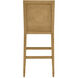 Santos 44 inch Sea Sand and Satin Brass and Liller Malt Bar Stool