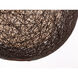 Bali 1 Light 19 inch Chocolate Outdoor Pendant