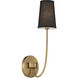 Mid-Century Modern 1 Light 5.13 inch Natural Brass Wall Sconce Wall Light