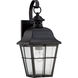 Millhouse 1 Light 16 inch Mystic Black Outdoor Wall Lantern