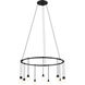Suspenders LED 24 inch Satin Black Pendant Ceiling Light