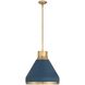 Doyle 1 Light 18.75 inch Natural Brass Pendant Ceiling Light