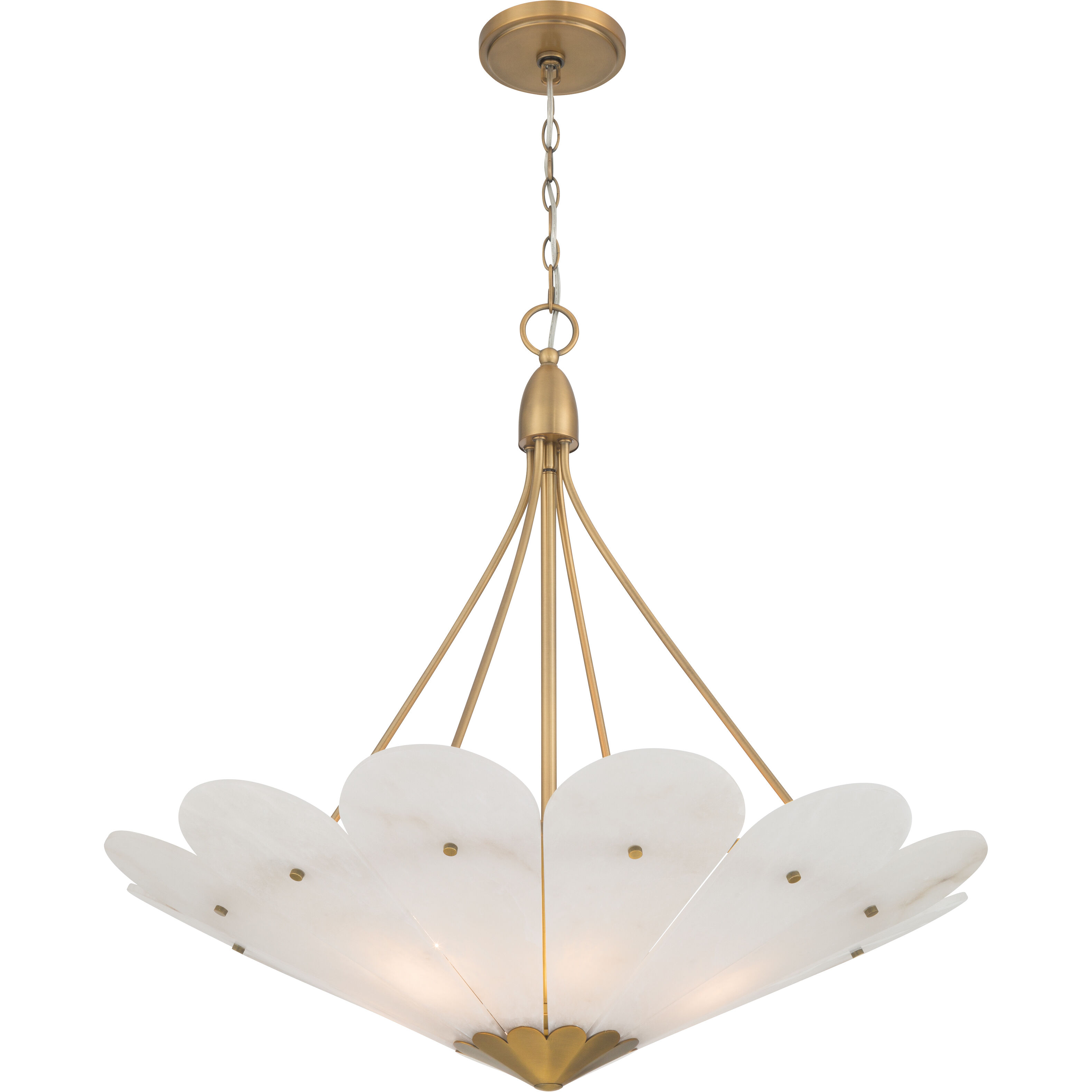 Althira 6 Light 32.75 inch Legacy Brass Pendant Ceiling Light