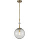 Populuxe 1 Light 11 inch Oxidized Aged Brass Mini Pendant Ceiling Light