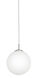 Rondo 1 Light 11.75 inch Matte Nickel Pendant Light Ceiling Light