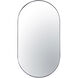 Capsule 40 X 22 inch Chrome Wall Mirror in Painted Chrome