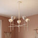 Bohemian LED 26 inch Bisque White Chandelier Ceiling Light