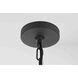 Shepard 3 Light 8 inch Black Outdoor Pendant