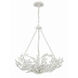 Marselle 6 Light 24 inch Matte White Chandelier Ceiling Light