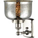 Ballston Bell LED 8 inch Polished Nickel Sconce Wall Light in Silver Plated Mercury Glass