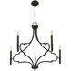 Woodlawn 5 Light 28 inch Mediterranean Bronze Chandelier Ceiling Light