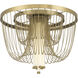 Jezelle LED 24 inch Legacy Brass Flush Mount Ceiling Light