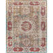 Amsterdam 120 X 96 inch Mustard/Blue/Red/Light Beige Handmade Rug, Polyester and Cotton
