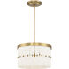 Coronelle 3 Light 16 inch Legacy Brass Convertible Semi-Flush Ceiling Light