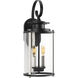 Squire Outdoor Wall Lantern in Black, Medium