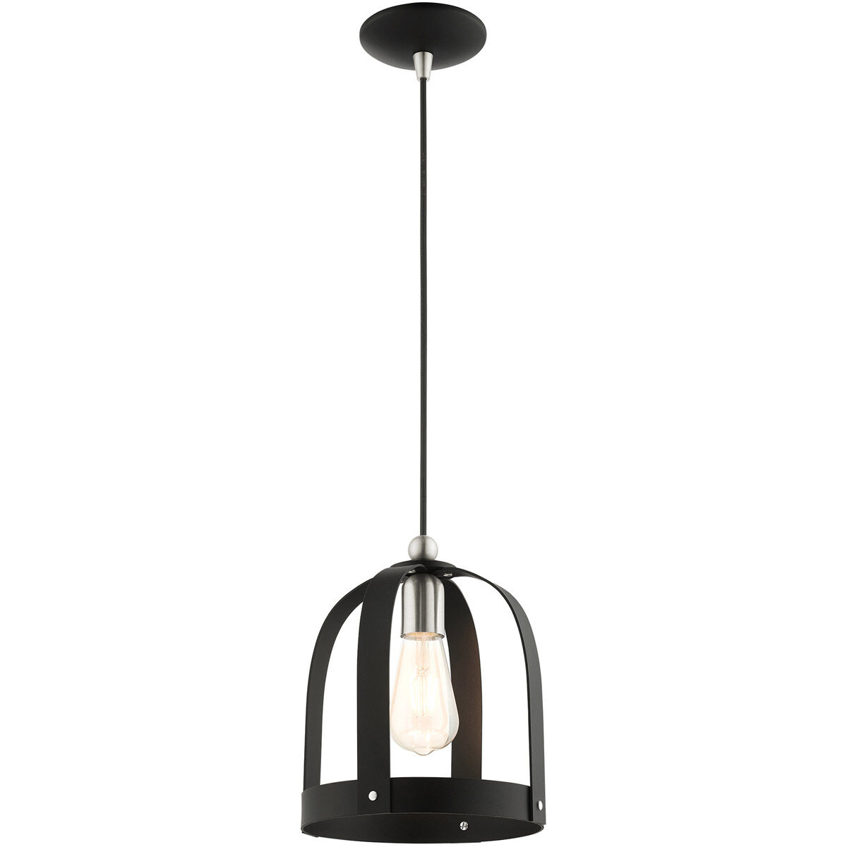 Stoneridge 1 Light 9 inch Textured Black Mini Pendant Ceiling Light