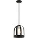 Stoneridge 1 Light 9 inch Textured Black Mini Pendant Ceiling Light