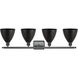 Ballston Dome LED 37.5 inch Matte Black Bath Vanity Light Wall Light